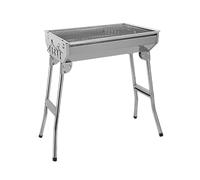 FewNvWa Camping Grill Folding Barbecue Grill BBQ Outdoor Barbecue Rack for Picnics Traveling Campfire Backyard Accessories, M