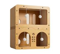 FewNvWa Cardboard Cat Lounge Bed for Various Sizes with Scratching and Sleeping Space, L