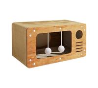 FewNvWa Cardboard Cat Lounge Bed for Various Sizes with Scratching and Sleeping Space, S