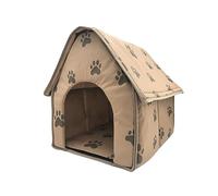 FewNvWa Cat Bed Kennel Dog Cage Semienclosed Folding Hut Kitten House Kitty Anti Slip