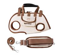FewNvWa Cat Carrier Dog Ves Wiring Harness Kitten & Puppy Bag Dogs Walking Bag for Hike to The Outside, brown M