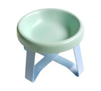 FewNvWa Cat Food Dish with Elevated Stand for Indoor Use, Non Slip Design, Green