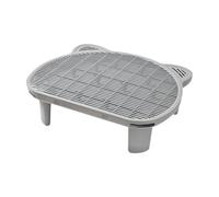 FewNvWa Cat Litter Mat, Double Layer Cat Litter Mat, Running Board Pad, Cat Steps for Pet Care, Gray
