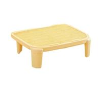 FewNvWa Cat Litter Ramp As Toilet Mat And Litter Catcher Step Mat with Raised Construction And Double-layer Technology Made of PP for Indoor Cats, Yellow