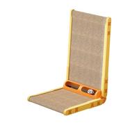 FewNvWa Cat Scratcher Pad Cat Board Pad Vertical Cat Scratching Board Cardboard Cat Scratcher for Indoor Cats Suitable for Cat House Wall And Couch Protection, yellow