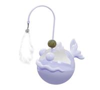 FewNvWa Cat Toy for Indoor Cats with Treat Dispenser And Tumbler, Violet