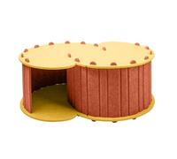 FewNvWa Cat Tunnel Bed with Double Play Exit Cat Cave Retreat for Pets Removable Cover Made of And Scratch-Resistant for Wo, L