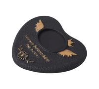 FewNvWa Cement Grave Marker for Pets, 13.5x15.2x1.5cm, Suitable for Outdoor Display, Black