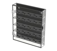 FewNvWa Challenge Display Case Acrylic Collector Coins Medals Badges Box with Multi-Layer Shelf for Office Bedroom Living Room, Black