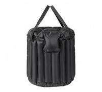 FewNvWa Cooker Insulation Cover Cylinder Shape Padded Cooker Carrier Bag with Zipper Opening Outer Pocket Cotton Nylon Insulated Design Suitable for Transportation, Black, 18