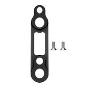 FewNvWa Disc Brake Adapter for Bikes, Conversion Accessories for Brake Calipers And Aluminum Disc Brake Bracket, Mounting 140 to 160 Mm, Black 5.2x1.2x1cm