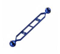 FewNvWa Diving Light Arm Underwater Float Arm Extension Twin Ball Aluminum Alloy Buoyancy Arm Suitable for Exploration Scuba Diving Photography, Blue, 9 Inch