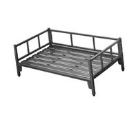 FewNvWa Dog Bed As A Breathable Pet Bed And Dog Sofa. Raised Sleeping Place with Quick Tool- Assembly And Floor-protecting Feet for Cats And, Black