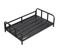 FewNvWa Dog Bed As A Hygienic Pet Bed with A Floor- Steel Frame, A Safe Resting Place And Puppy Bed for The Dog Basket As Home Decoration, Black