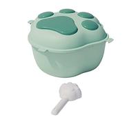 FewNvWa Dog Food Storage Canister with Lid for Grains And Rice, Green