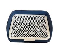 FewNvWa Dog Toilet Grid Toilet Pet Toilet House Training Aid Pee Mat Made of Easy-care PP Material with Grid Insert for Cleanliness for The World, Navy Blue