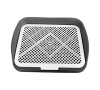 FewNvWa Dog Toilet Grid Toilet Pet Toilet House Training Aid Pee Mat Made of Easy-care PP Material with Grid Insert for Cleanliness for The World, Gray