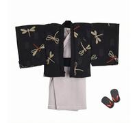 FewNvWa Doll Traditional Garment Kimono Summer Costume Set Outer Robe Inner Garment Geta Sandals Outfit Suitable for Collecting Home Display