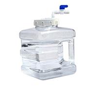 FewNvWa Drinks Container Portable Emergency Water Tank with Spigot PC Material with Faucet Drinking Jug for Storing And Transporting Water Suitable Fo, clear, 7.5L