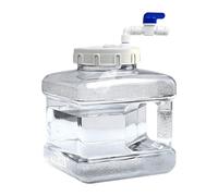 FewNvWa Drinks Container Portable Emergency Water Tank with Spigot PC Material with Faucet Drinking Jug for Storing And Transporting Water Suitable Fo, clear, 5L