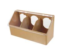 FewNvWa Feed Dispenser Feeding Station Feeding Bowl Feed Container Drinking Trough Space-saving Hanging Device That Saves Floor Space in The Cage for Daily Us, yellow