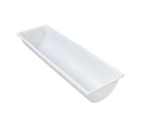 FewNvWa Feeding Trough, Manger And Cattle Drinker, Feeding Trough with Large Capacity Made of PP Material for Animal Husbandry on The Farm, 45cmx25cm White
