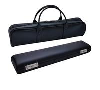 FewNvWa Flute Carrying Case Universal Hard Shell Leather Surface with Portable Carry Handle and Flannel Interior Suitable for Music Practice Travel Public Transport