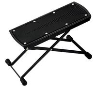 FewNvWa Folding Footrest Adjustable Guitar Footstool Stand Pedal Riser with Anti Slip Surface and Sturdy Iron Frame for Practice Rehearsal Lessons Stage Use Home, Array, Black
