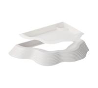 FewNvWa Food And Water Bowl for Reptiles with Removable Container And Double Ramps for Terrariums Aquariums Amphibians, White