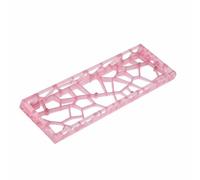 FewNvWa Frosted Keyboard Case Mechanical Keyboard Shell PC Computer Accessory Hollow Shell Suitable for DIY Users Gaming Office, Pink