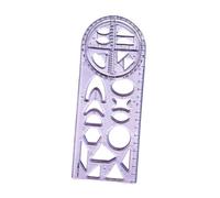FewNvWa Geometric Ruler As A Measuring Tool, Stencil, Drawing Device and Office Supply. A Practical Tool for Sketches and Layouts for Artists and Students, Style C