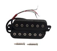 FewNvWa Guitar Pickup, Double Fret Spacing, Four Conductors, Replacement Part, Pre-wired Circuit, PP Material, Suitable for Passionate Guitarists, Chrome 50mm