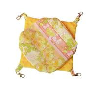 FewNvWa Hammock for Small Pets, Double-Sided Bed for Chinchilla, Guinea Pig, Ferret, yellow