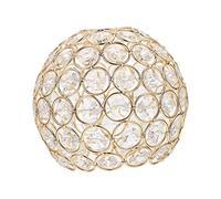 FewNvWa Handcrafted Crystal Shade for Ceiling Light Replacement, Design for Various Lamps, Gold