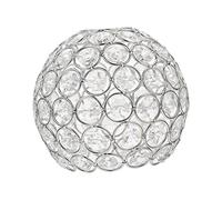 FewNvWa Handcrafted Crystal Shade for Ceiling Light Replacement, Design for Various Lamps, Silver