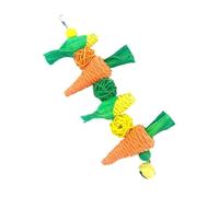 FewNvWa Hanging Perch for Parrots - Climbing And Play Equipment for Lovebirds, Budgies, And Macaws, 24.5x10cm