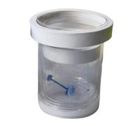 FewNvWa Hatching Container for Fish with Suction Cup And Clear Design for Betta And Guppy, large white