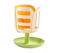 FewNvWa Hay Feeder for Hanging Installation, Hay Rack, Feeding Bowl, Feed Holder Made of PP for Pet Owners, Small Animals, Clean Cage, Orange