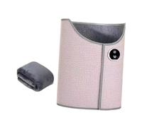 FewNvWa Heated Foot Warmer Electric Heating Pad Foldable Leg Warmer Under Desk Portable PU Fleece Overheat Protection Adjustable Timer Suitable for Office HOM, Pink
