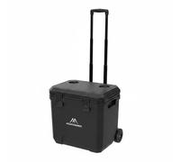 FewNvWa Insulated Rolling Portable Wheeled Ice Chest Thermal Storage Chiller Construction Multi-Layer Design Suitable for Family Trips Outdoor Chilling Delivery Service Market Stalls, Black