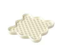 FewNvWa Interactive Dog Feeder Plate for Pet Feeding, White