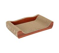 FewNvWa Large Cat Scratch Board for Indoor Cats And Kittens, Cardboard Furniture Protector, Brown 50cmx27cmx9cm