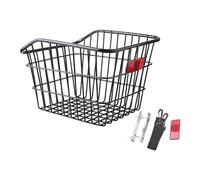 FewNvWa Metal Rear Luggage Basket for, Without Lid, Accessory for Folding Bikes