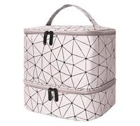 FewNvWa Nail Polish Organizer Case Large Capacity for Women Multipurpose Makeup Bag