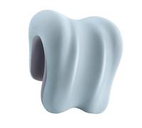 FewNvWa Napping Pillow Ergonomic Office Headrest Memory Foam Antislip Design Removable Cover Suitable for Resting at Work Home Office, Light Blue