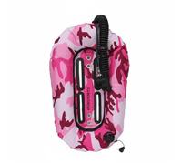 FewNvWa Nylon Diving Vest Backmount Buoyancy Compensator Wing Harness Jacket Profile 30lbs Lift Suitable for Cave Exploration Cold Water Scenarios Training, Pink Camouflage