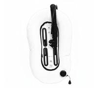 FewNvWa Nylon Diving Vest Backmount Buoyancy Compensator Wing Harness Jacket Profile 30lbs Lift Suitable for Cave Exploration Cold Water Scenarios Training, White