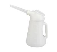 FewNvWa Oil Jug with Spout for Engine Fluids, Secure Measuring Container, 2L