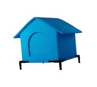 FewNvWa Outdoor Cat House Waterproof Stray Cat Shelter for Winter Community Porch