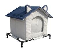 FewNvWa Outdoor House for Stray Cats, Weatherproof, Versatile, Waterproof, Pet Supplies, Shelter for, Large